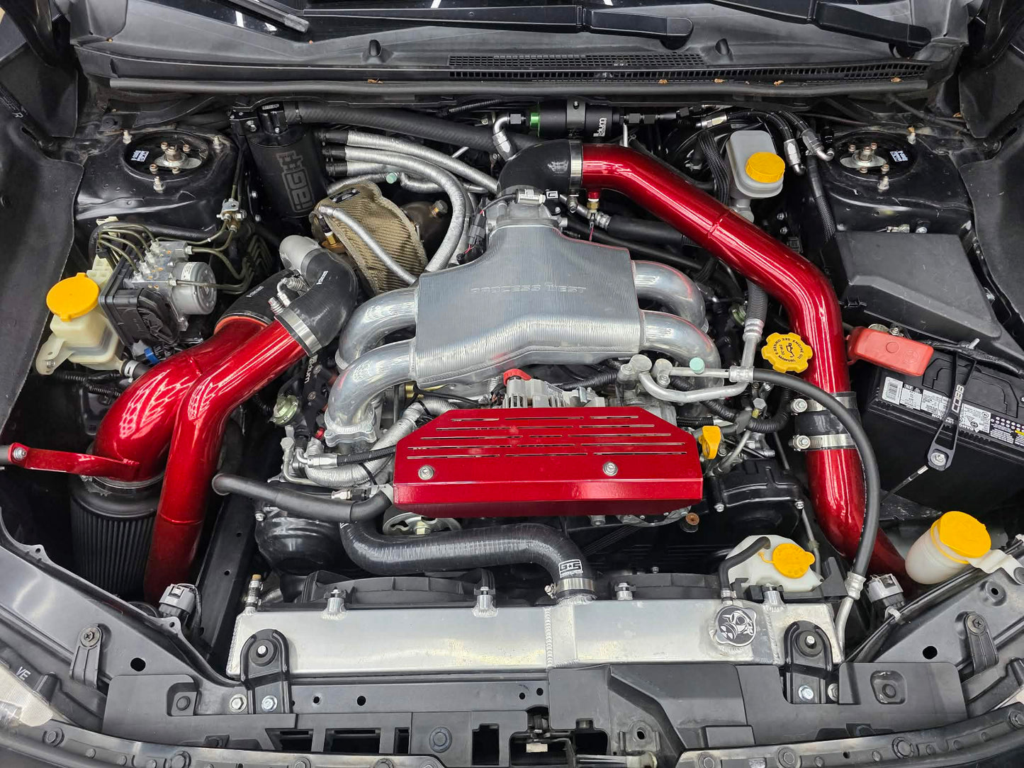 PROCESS WEST billet STREET intake manifold 04-21 Subaru STi ( rear facing )