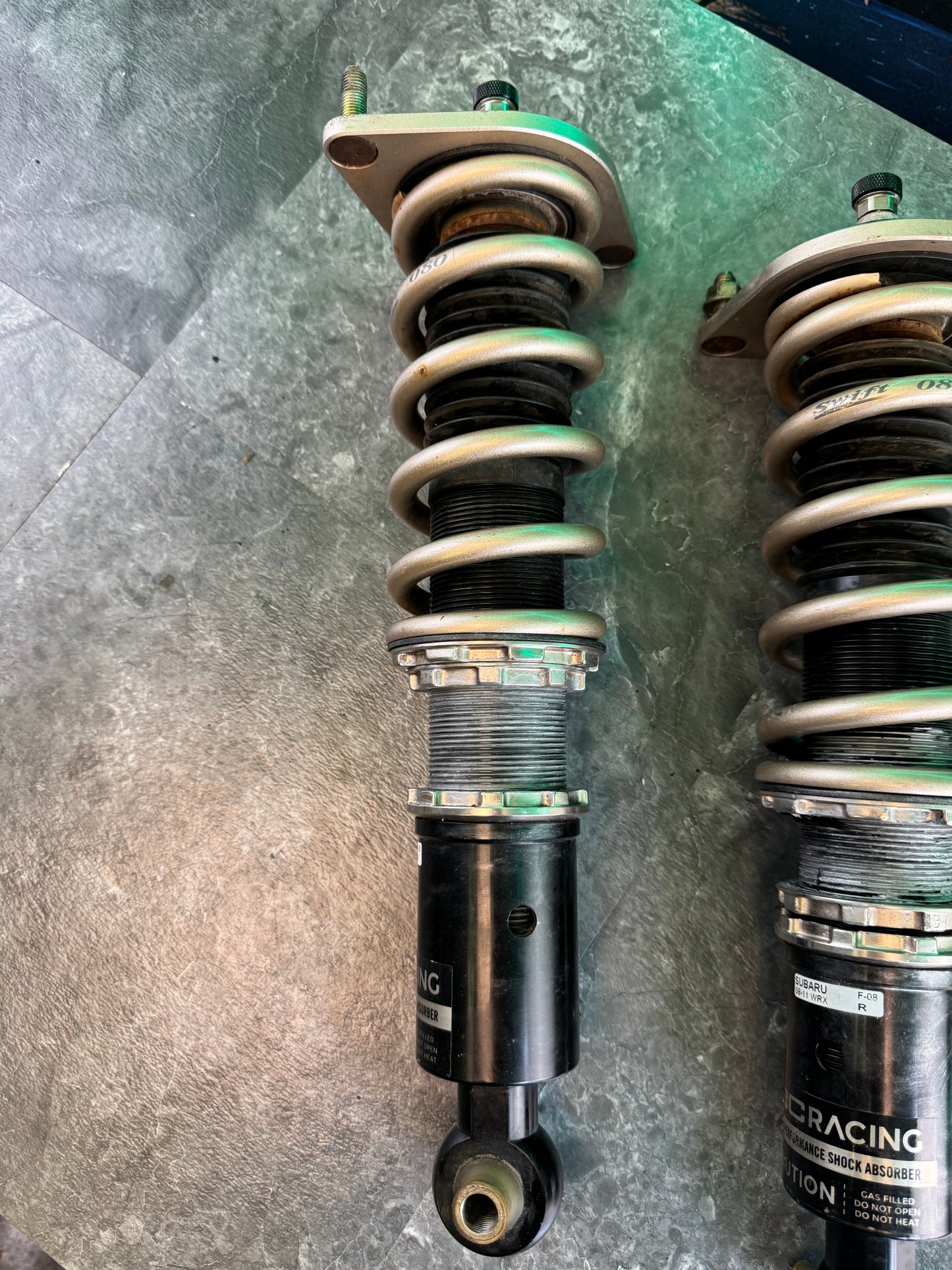 2008-2014 Subaru WRX BC Racing Rear Coilovers With Swift Springs