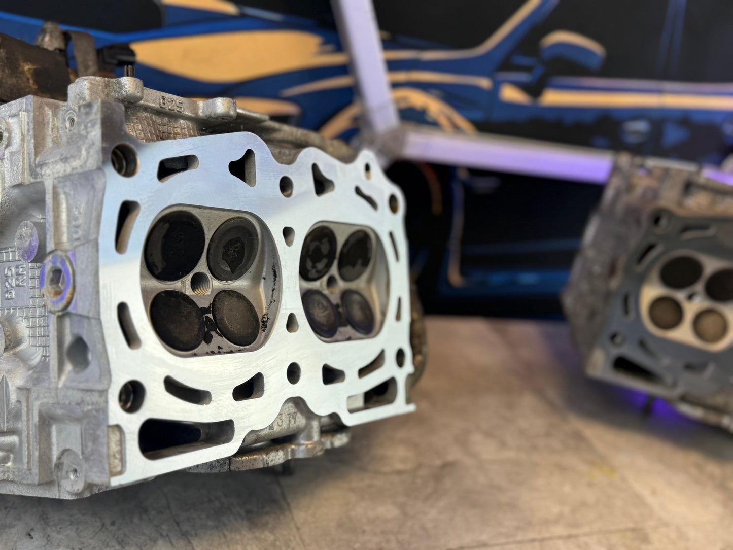 B25 Subaru STi cylinder heads 2004 - 2006 single AVCS SAVCS wrx ej255 legacy gt forester xt