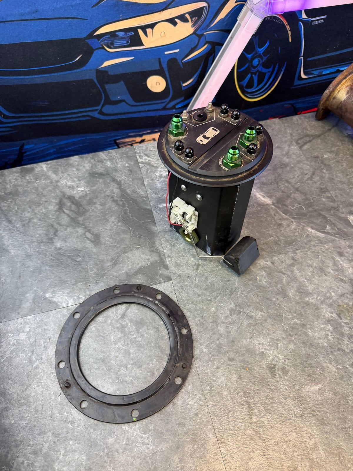 RADIUM engineering fuel pump hanger basket v1 2008 - 2015 Subaru STi w/ single hellcat 525 LPH pump