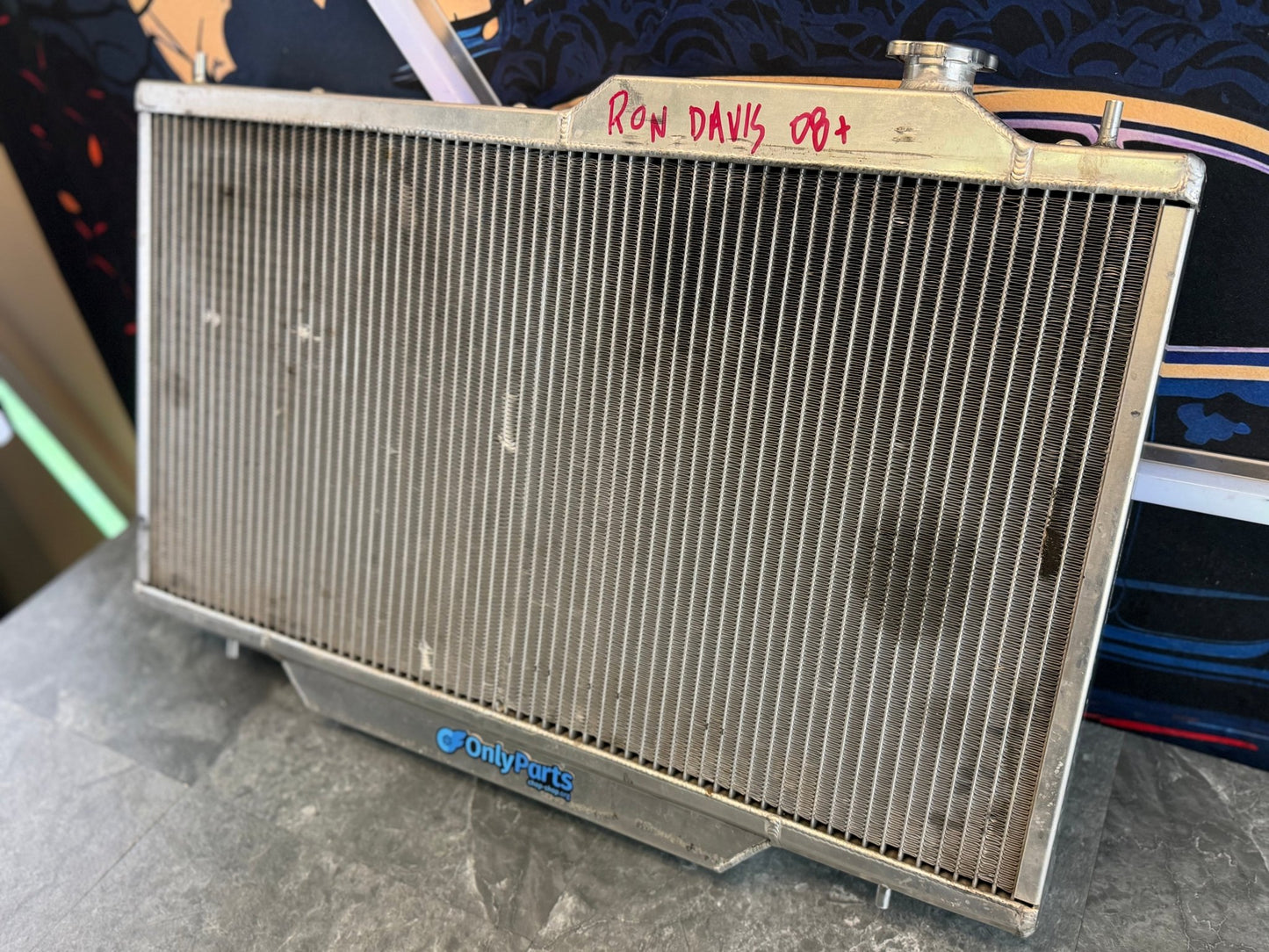 RON DAVIS racing products MASSIVE radiator 08 + Subaru STi ej257 wrx 1” wide twin row
