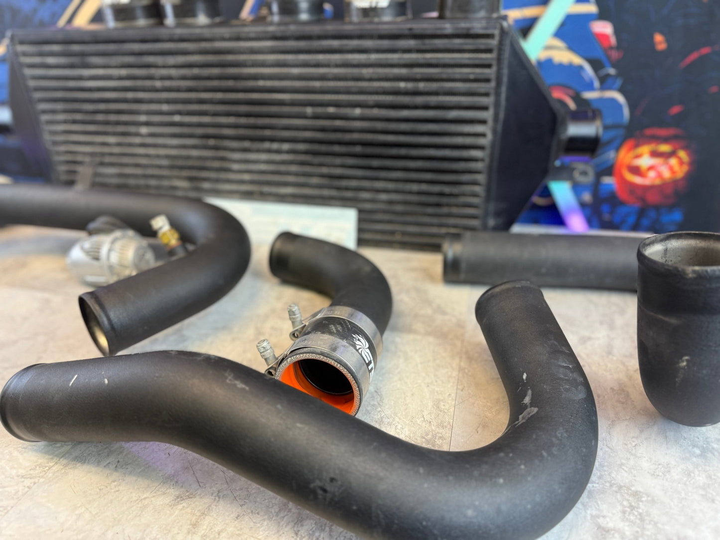 ETS extreme turbo systems FMIC kit 3.5” core 2015-2021 Subaru STi ej257 w/ hks bov