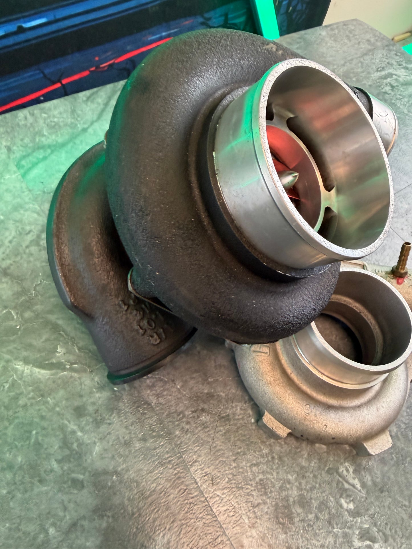 ARASHI Garrett GTX 3582 R ceramic ball bearing turbo for rotated Sti & Subaru wrx billet 700 + hp