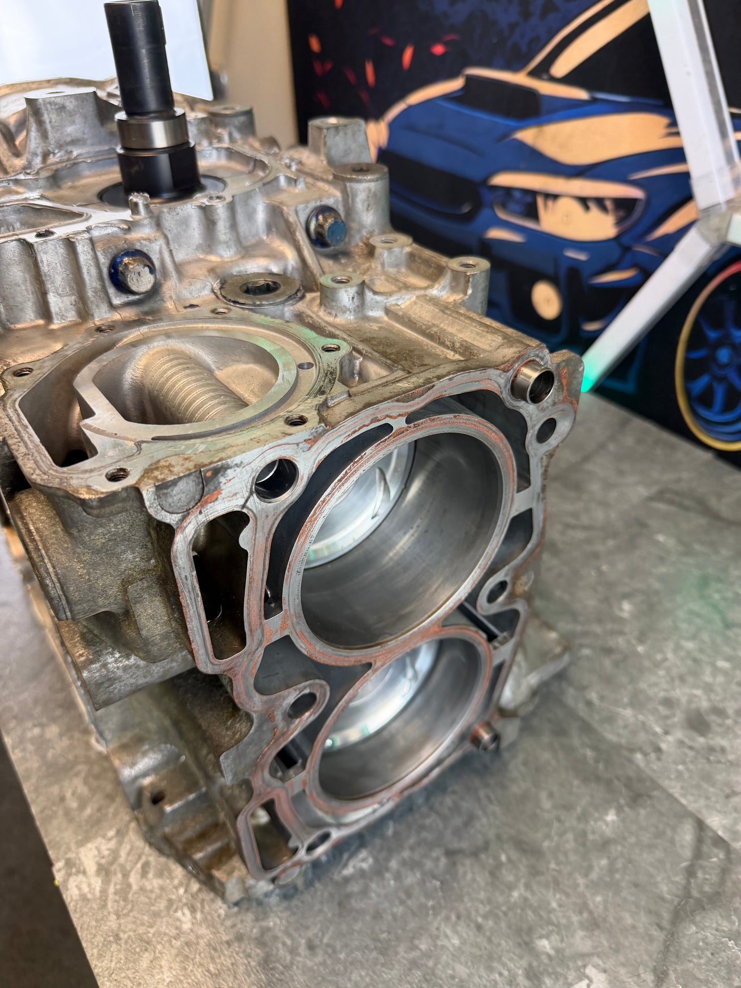 BUILT & FORGED EJ257 engine shortblock Subaru wrx & STi 99.75 MM manleys , h beam & arp rod bolts , STi nitrate crank