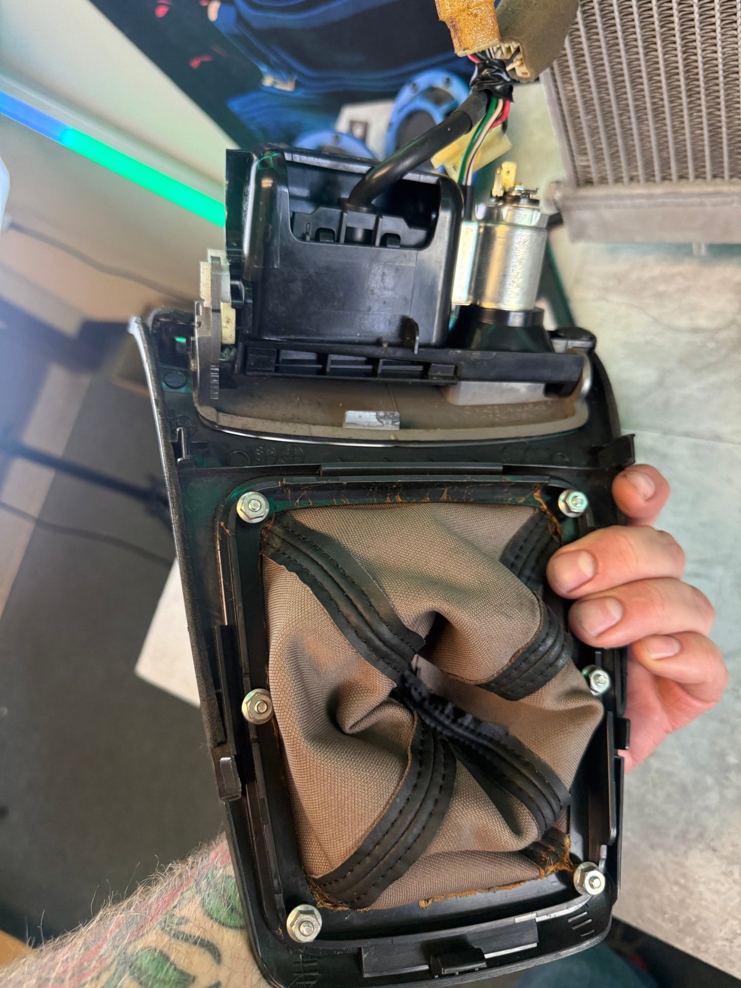 2007 Subaru STi oem six speed shifter trim assembly 05–07 STi w/ trim ring and six port