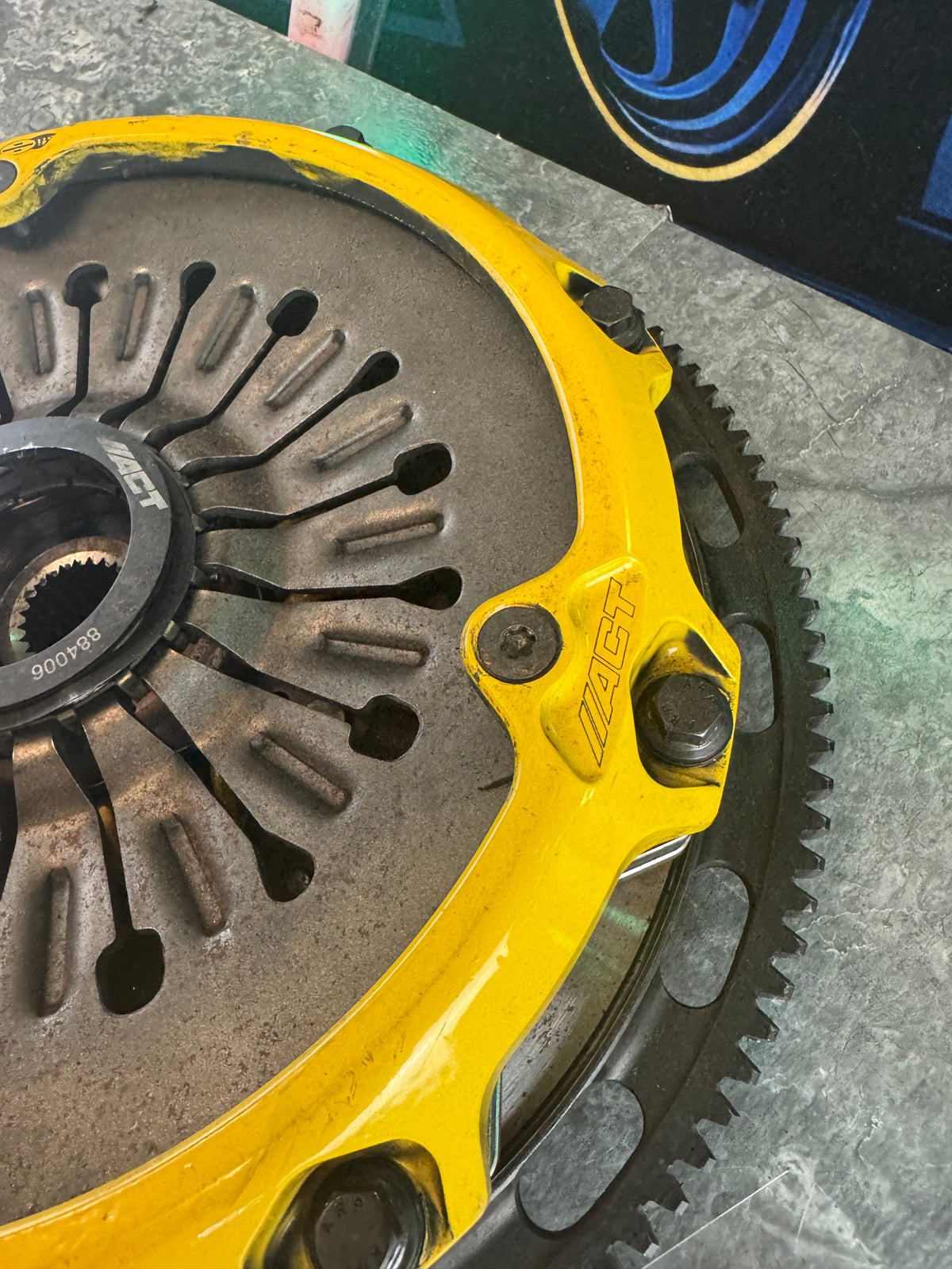 2004-2021 Subaru WRX STi ACT Mod-Twin 225 Extreme 6-Puck Sprung Street Clutch Kit Organic Disk With Monolock Collar