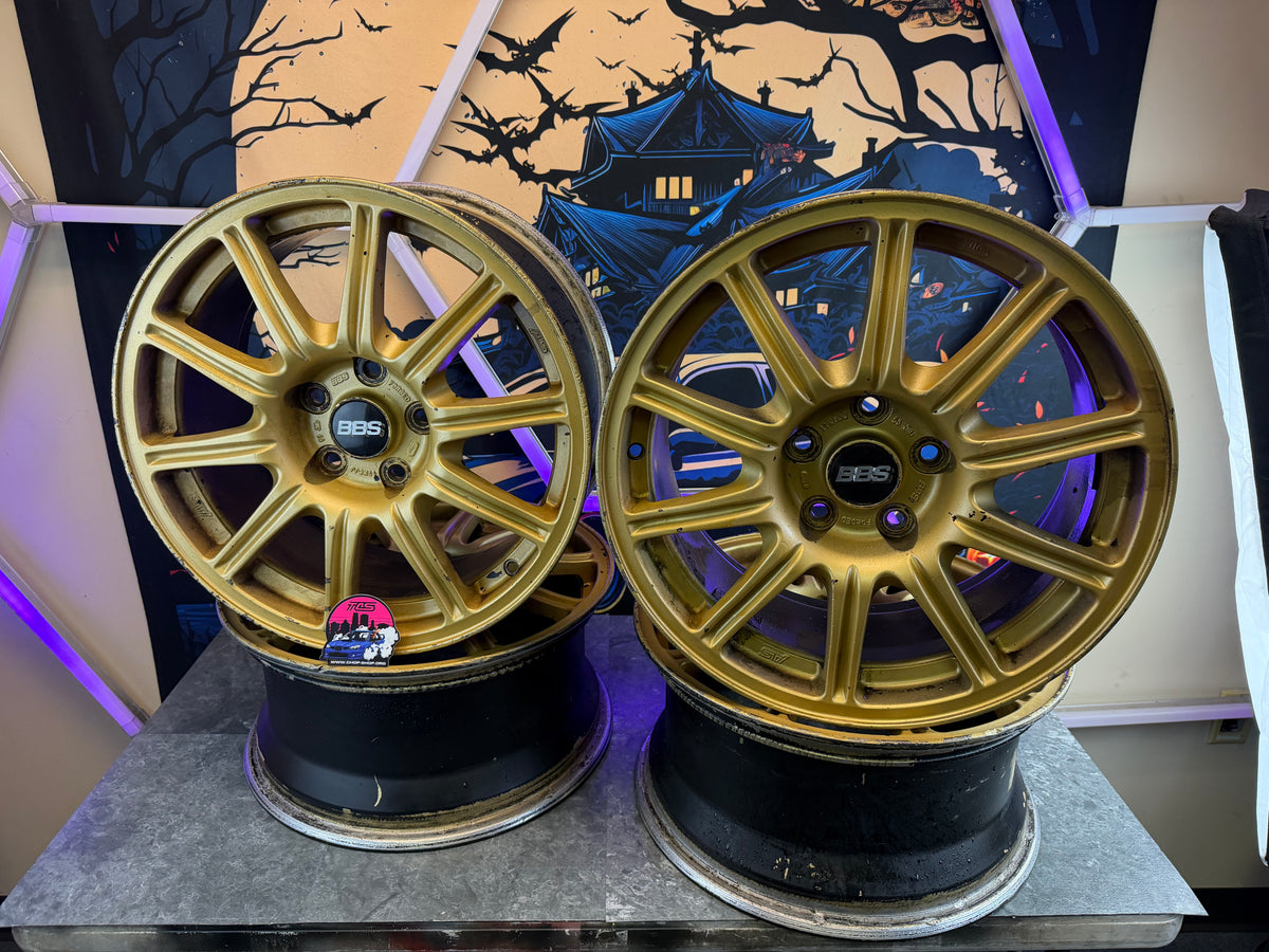 OEM Subaru STi gold BBS forged wheels 2005 -2007 Subaru STi 17x8 +53 5x114