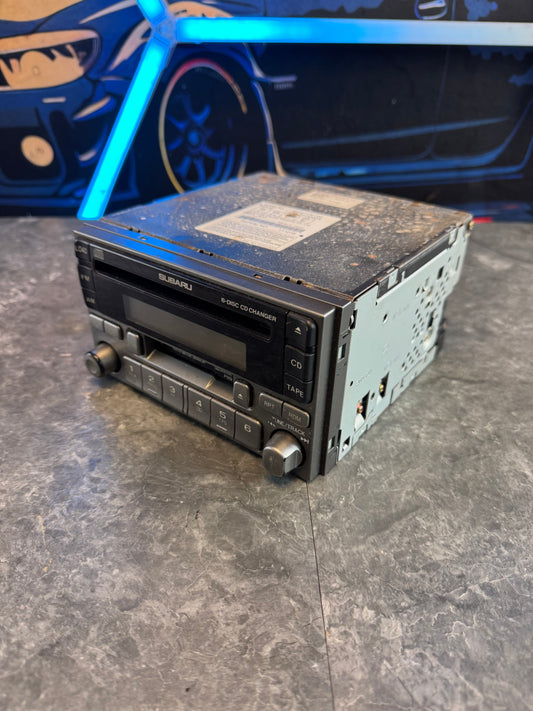 2004-2006 Subaru Impreza WRX 6 Disc OEM Radio Control Unit Stereo Deck