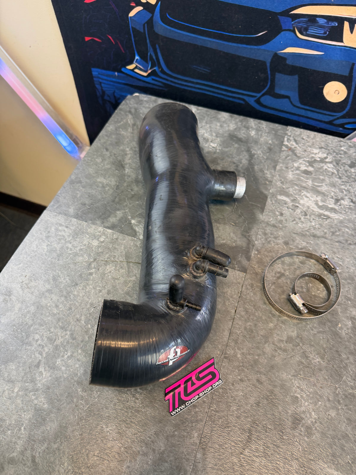 FP 84 mm silicone turbo inlet 3.25” Subaru STi & wrx