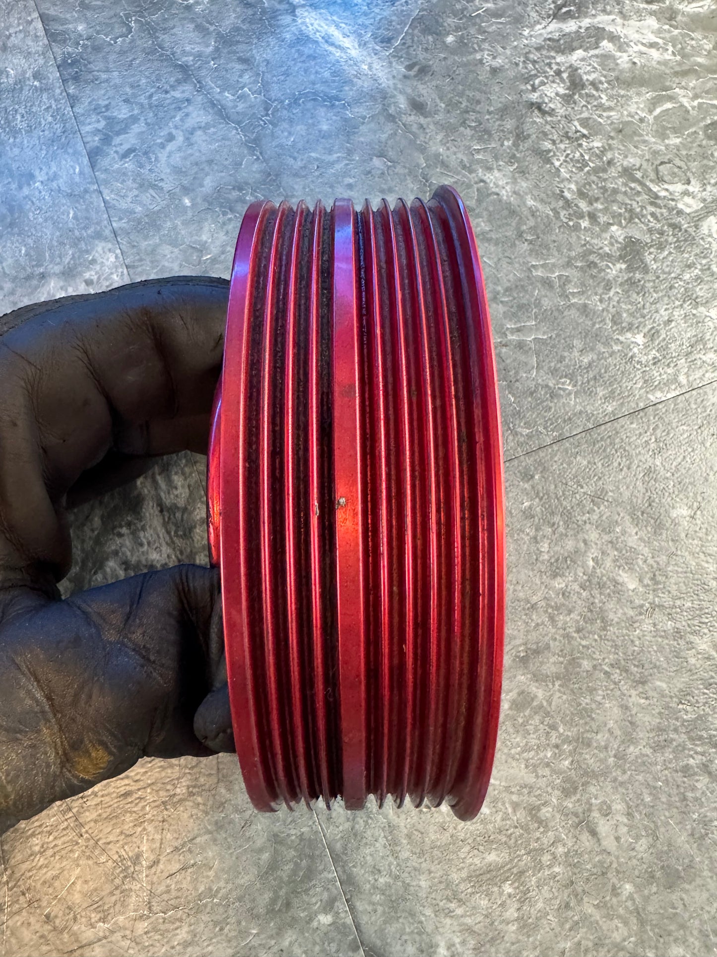 2004-2021 Subaru STi / 2002-2014 Subaru WRX Perrin Light Weight Crank Pulley Red