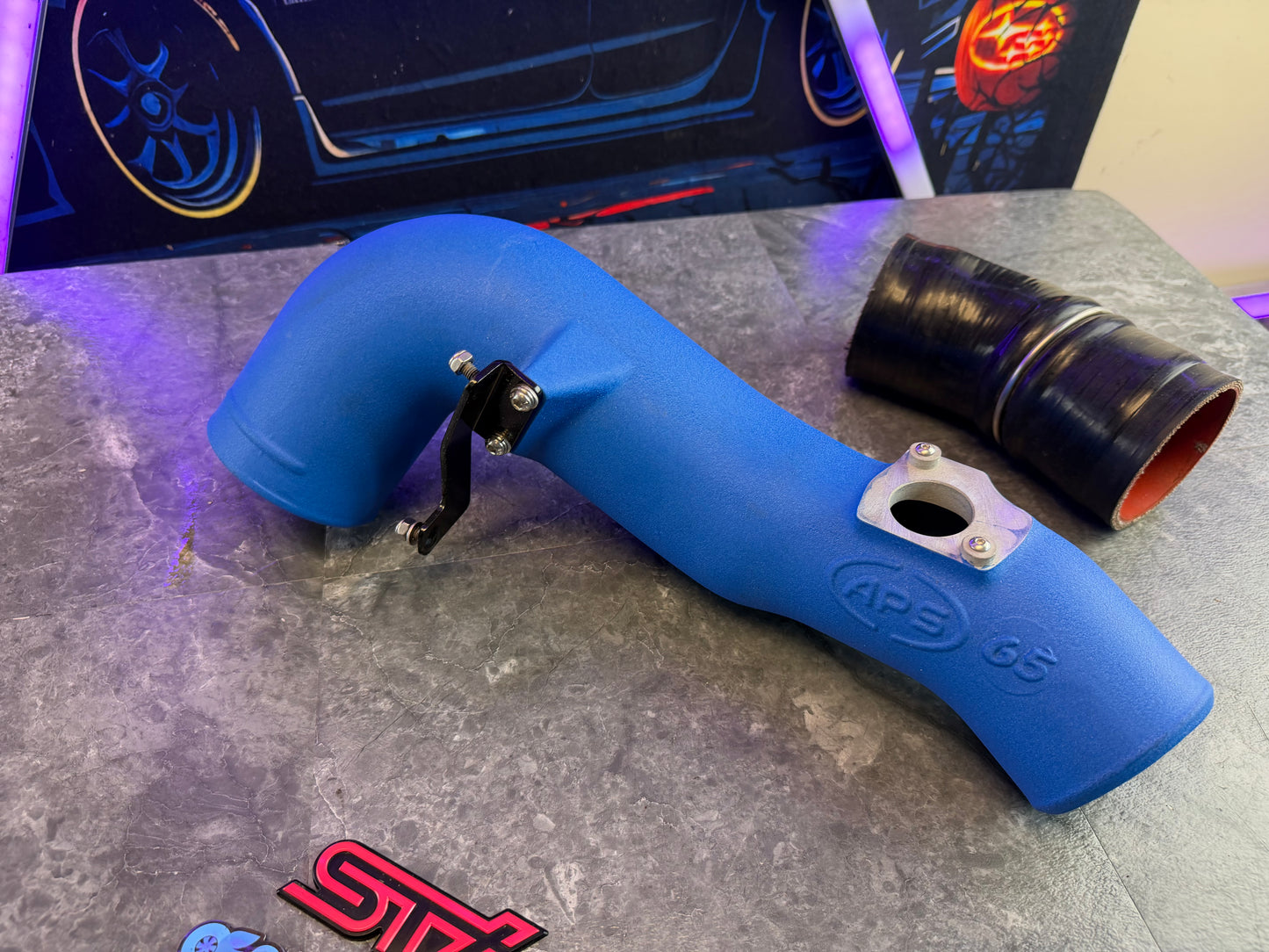 APS rare Subaru wrx 2002 - 2007 & STi 2004 - 2007 cold air intake cast aluminum 65 MM