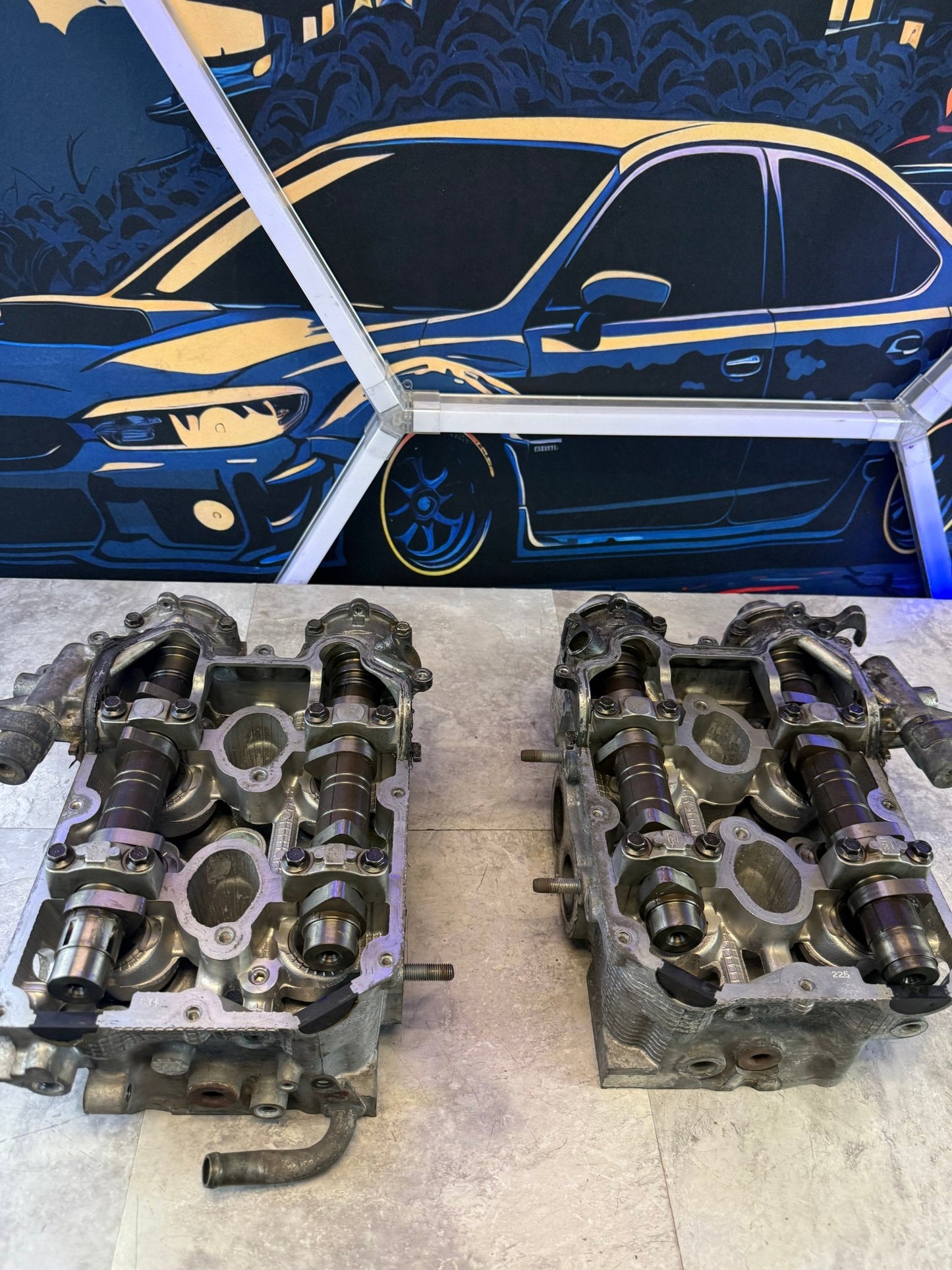 B25 Subaru STi cylinder heads 2004 - 2006 single AVCS SAVCS wrx ej255 legacy gt forester xt