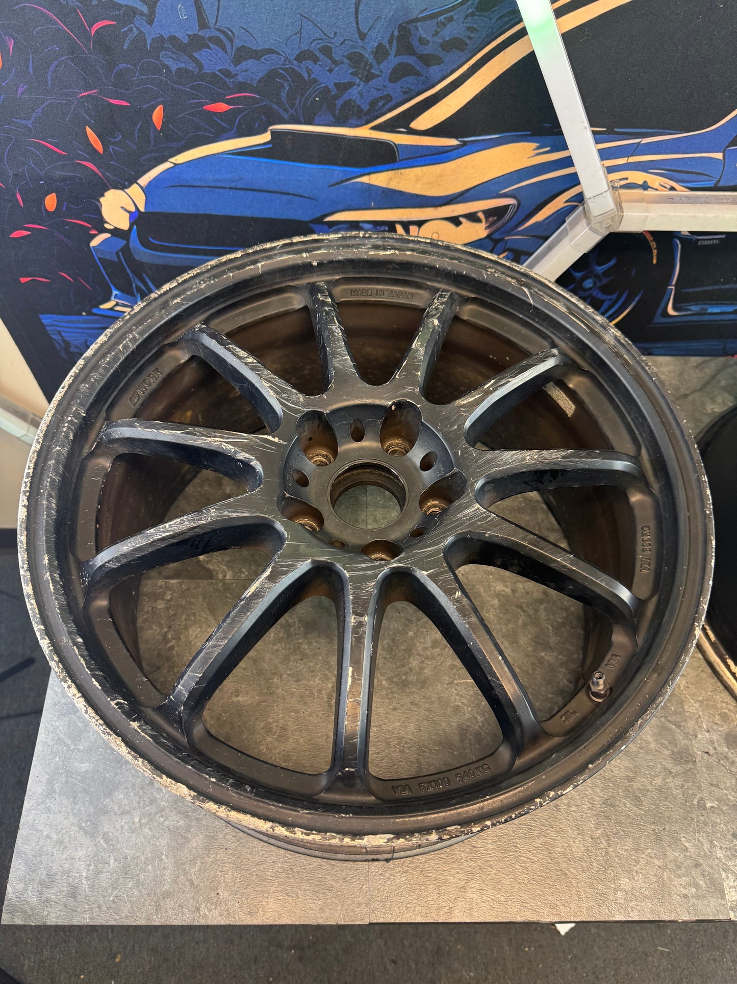 Work Emotion 11r Wheels Set Of 4 Need Refinished 18x8.5 +47 5x114.3