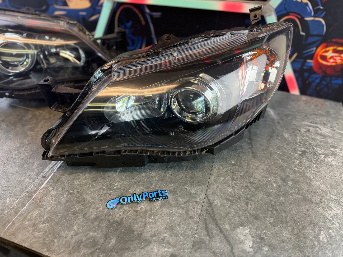 EAGLE EYE aftermarket head lights headlights 2008 Subaru STi halogen pair blacked out