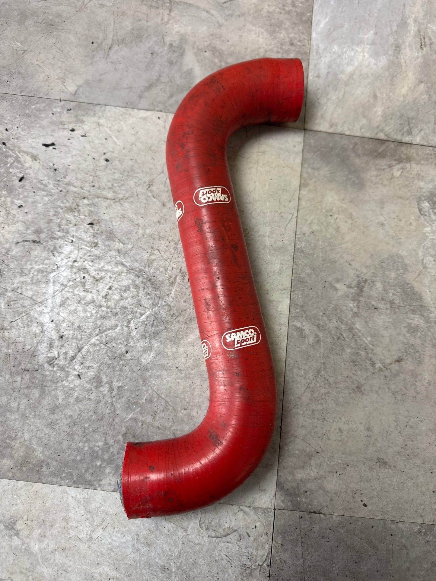 Samco Lower Radiator Hose Red - 2002-2007 Subaru WRX / STI
