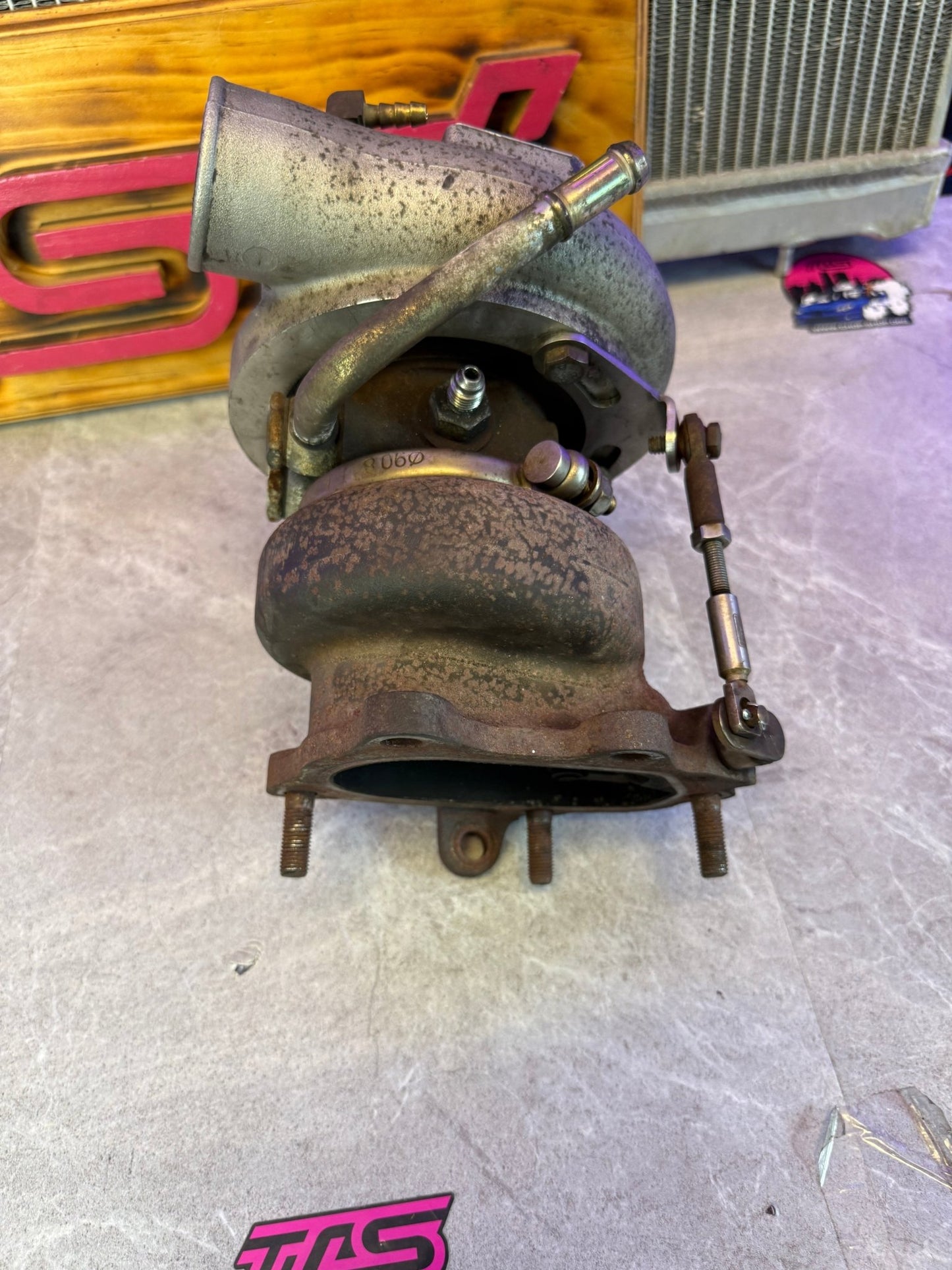 FP “ black “ forced performance stock location turbo for STi & Subaru wrx billet 3” 10cm