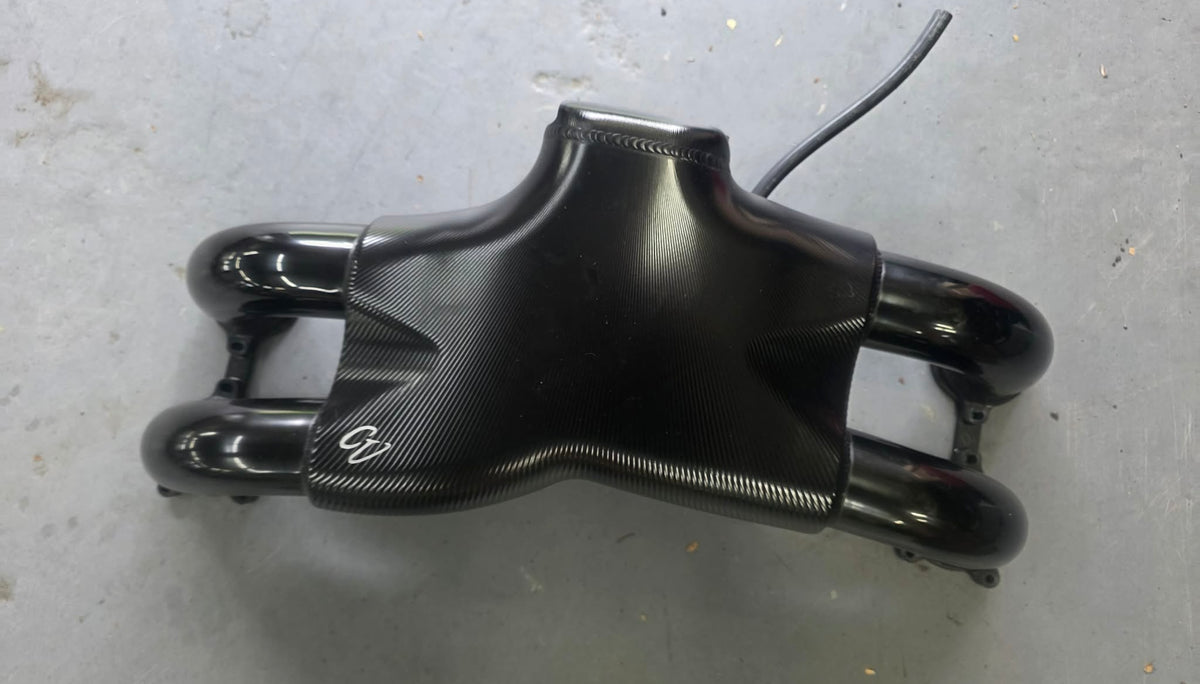 BILLET intake manifold CORSA VELOCE “ Stradale “ Subaru wrx & STi ( rear facing ) NICE ! DBW w/ small cv logo
