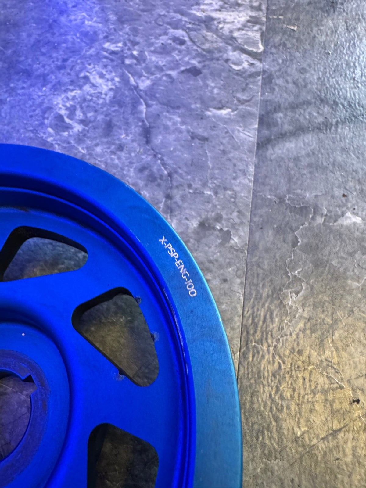2004-2021 Subaru STi 2002-2014 WRX Perrin Lightweight Crank Pulley Blue