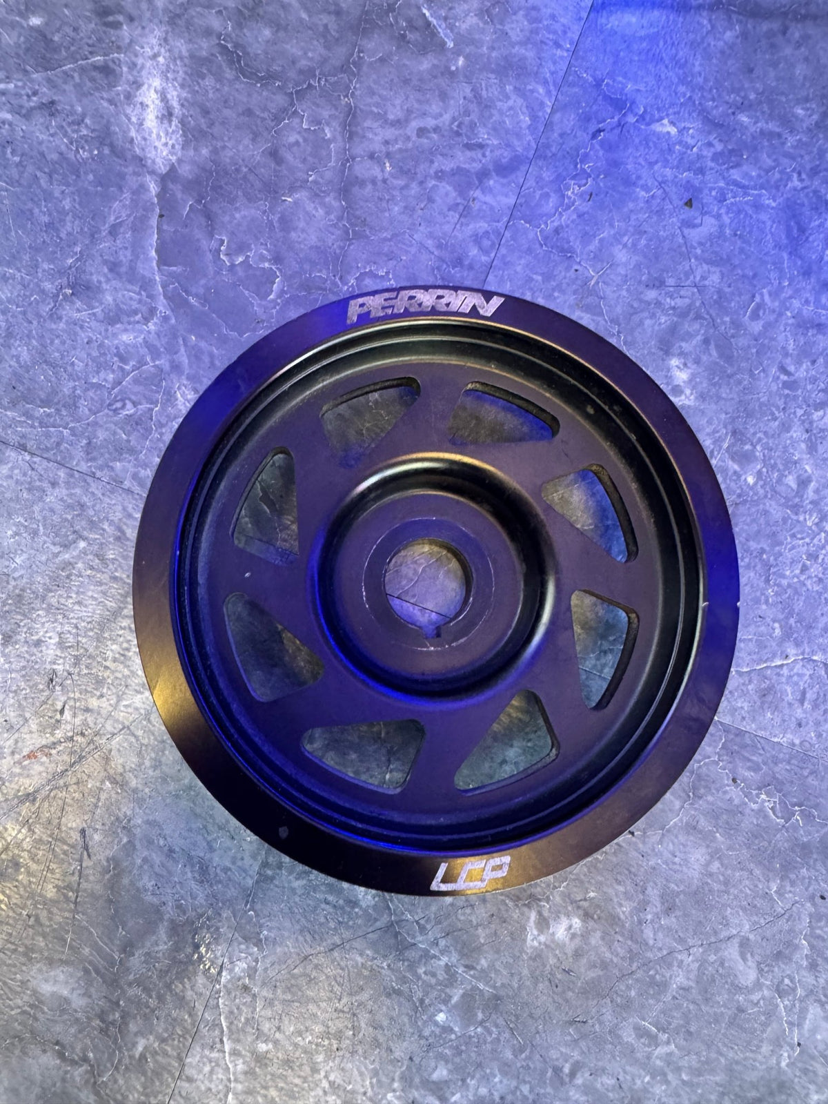 2004-2021 Subaru STi 2002-2014 WRX Perrin Lightweight Crank Pulley Black