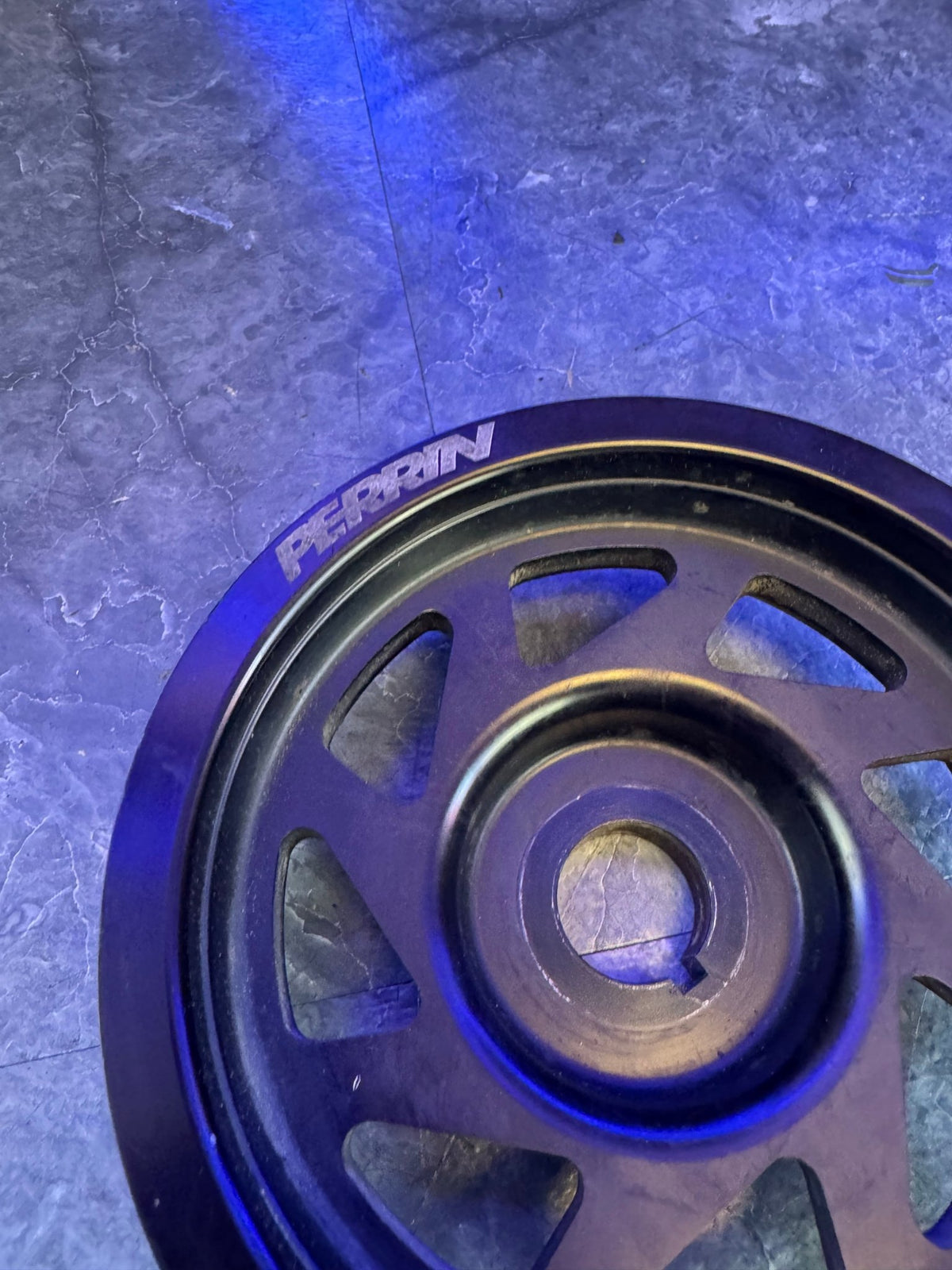 2004-2021 Subaru STi 2002-2014 WRX Perrin Lightweight Crank Pulley Black