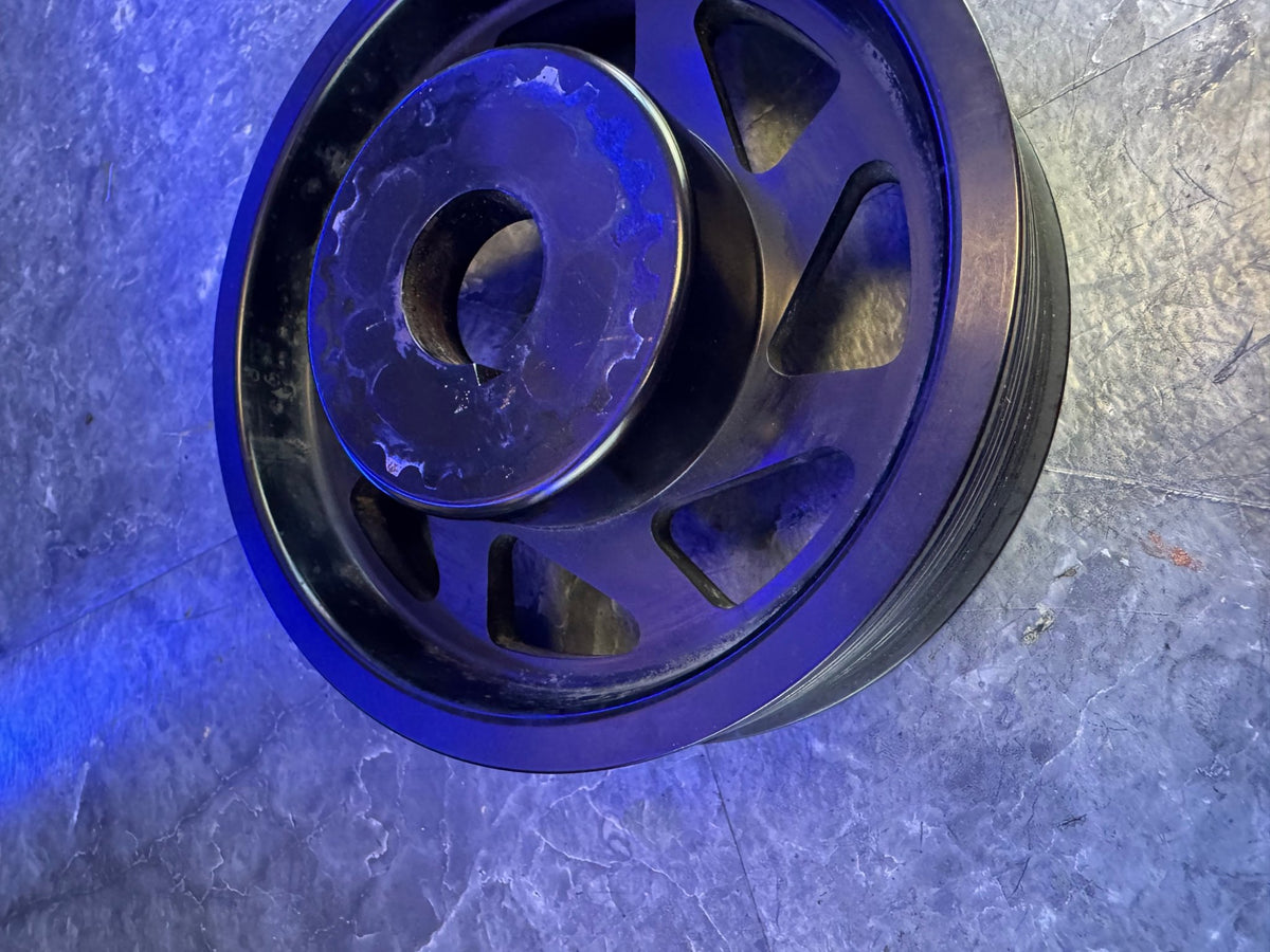 2004-2021 Subaru STi 2002-2014 WRX Perrin Lightweight Crank Pulley Black