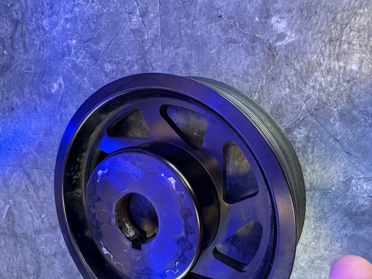 2004-2021 Subaru STi 2002-2014 WRX Perrin Lightweight Crank Pulley Black