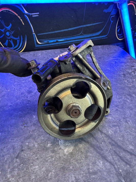 2008-2014 Subaru WRX STi OEM Power Steering Pump Assembly With Bracket