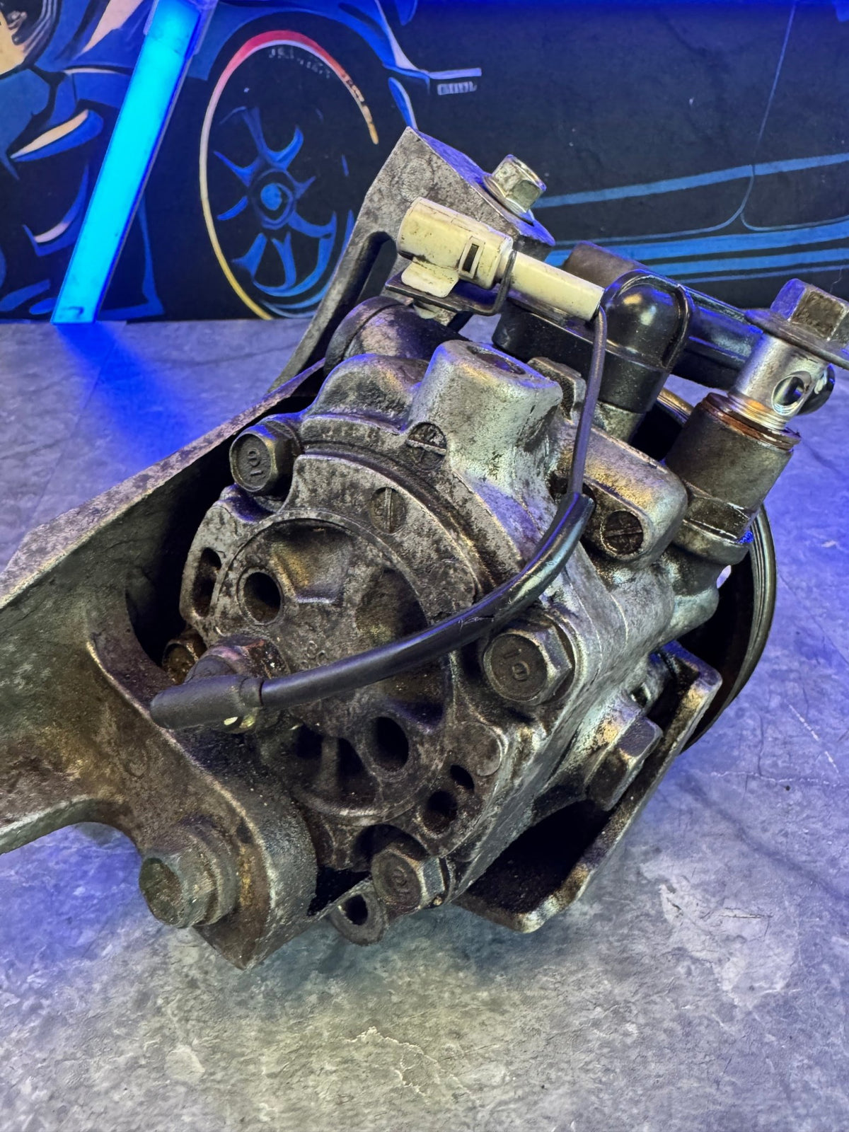 2008-2014 Subaru WRX STi OEM Power Steering Pump Assembly With Bracket