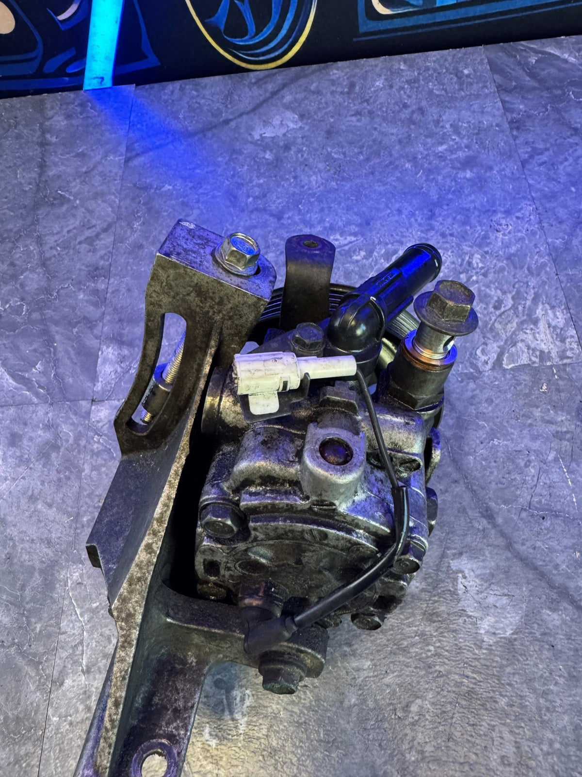 2008-2014 Subaru WRX STi OEM Power Steering Pump Assembly With Bracket