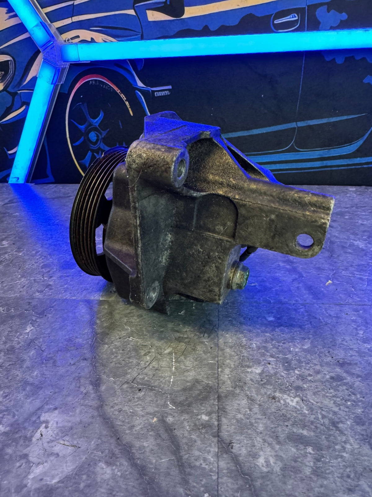 2008-2014 Subaru WRX STi OEM Power Steering Pump Assembly With Bracket