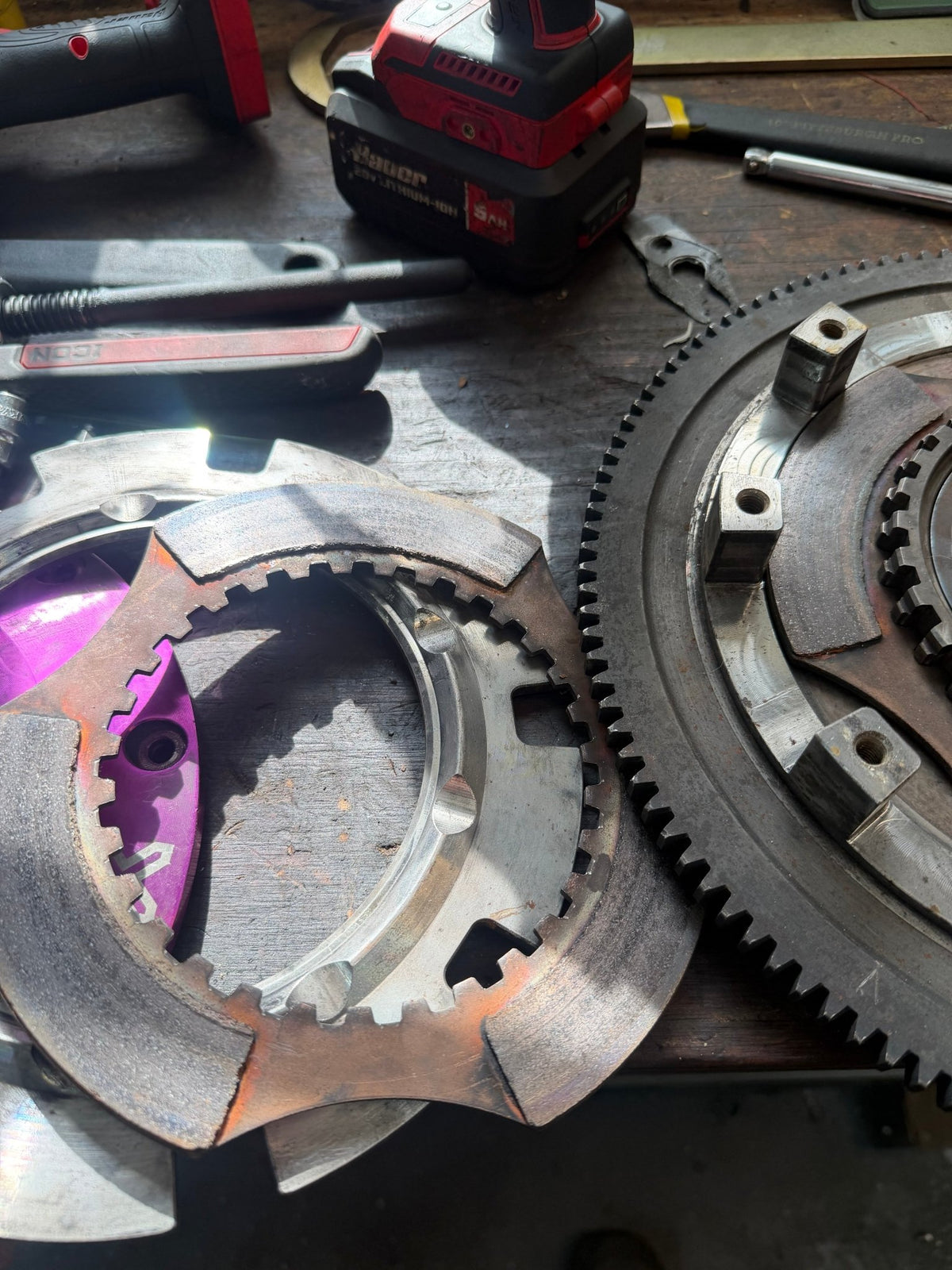 XClutch Twin Disc Clutch Kit 8in Solid Organic w/ Flywheel Subaru WRX 5 Speed