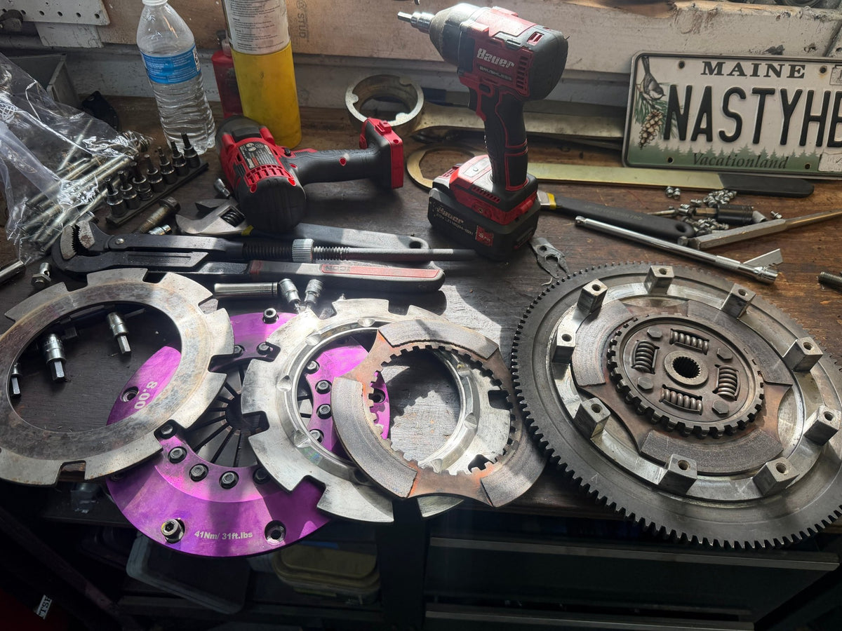 XClutch Twin Disc Clutch Kit 8in Solid Organic w/ Flywheel Subaru WRX 5 Speed