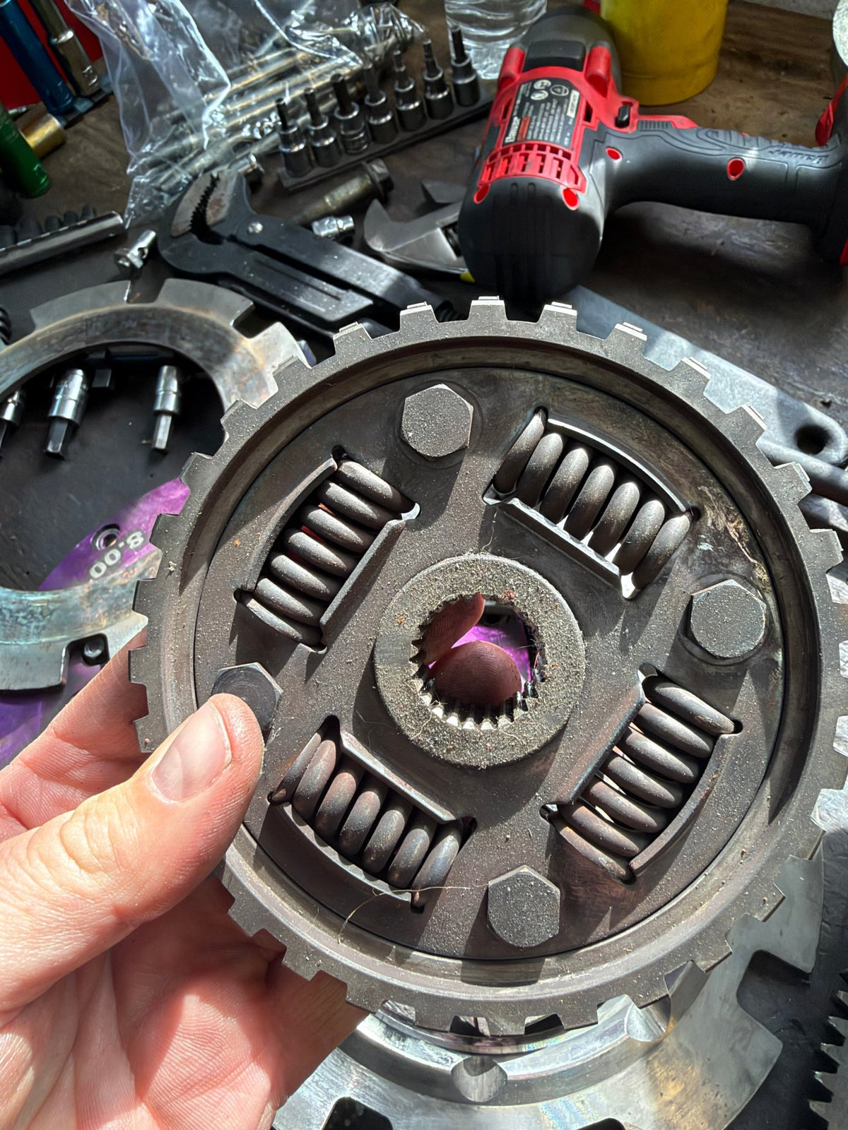 XClutch Twin Disc Clutch Kit 8in Solid Organic w/ Flywheel Subaru WRX 5 Speed
