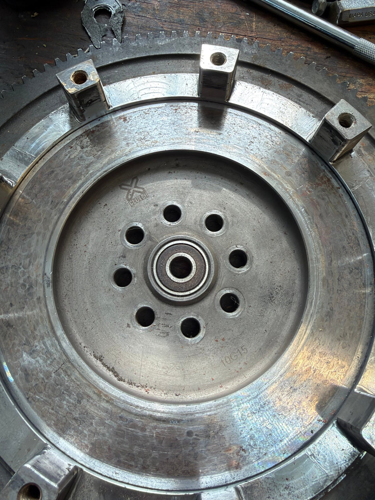 XClutch Twin Disc Clutch Kit 8in Solid Organic w/ Flywheel Subaru WRX 5 Speed