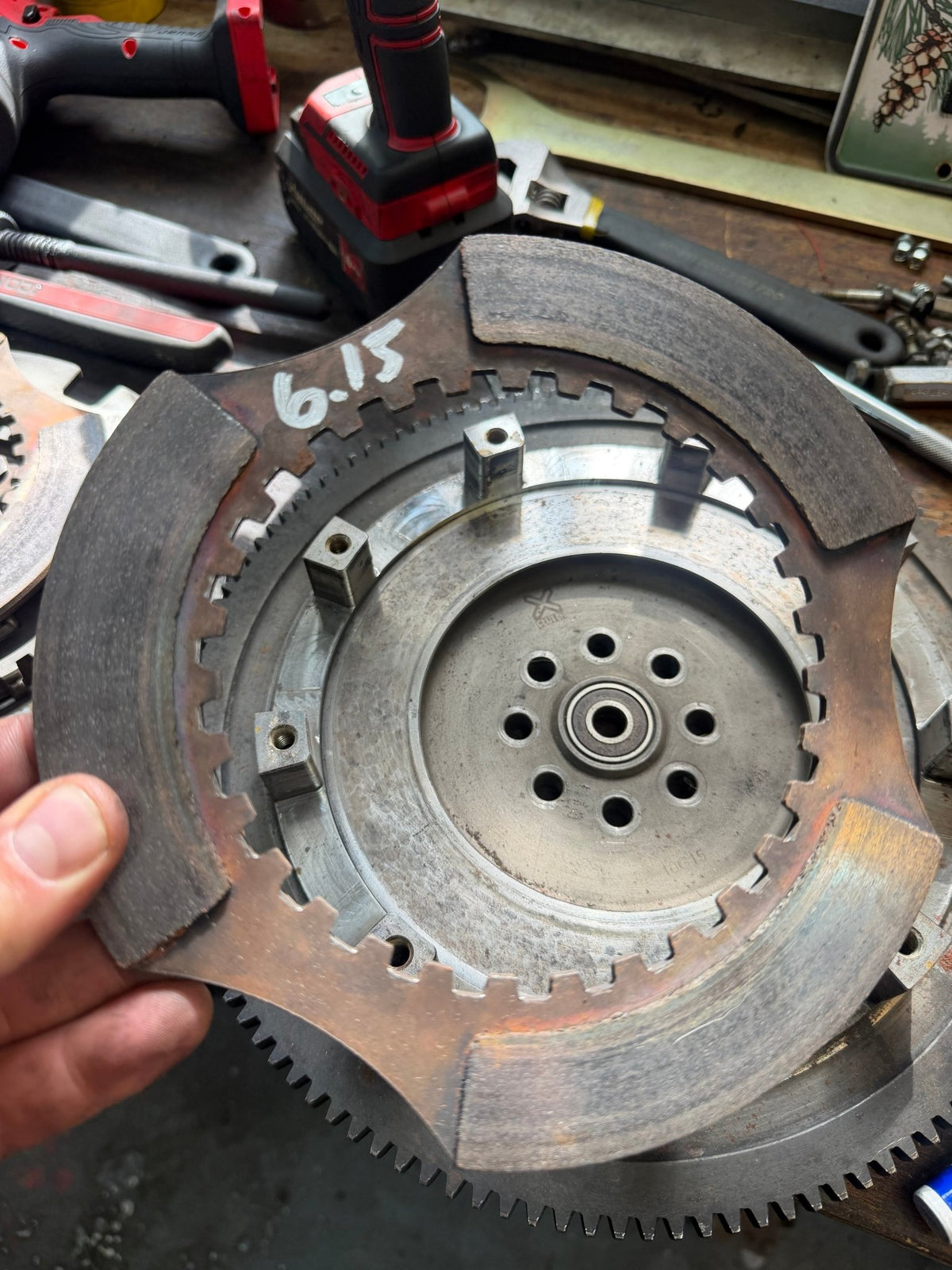 XClutch Twin Disc Clutch Kit 8in Solid Organic w/ Flywheel Subaru WRX 5 Speed