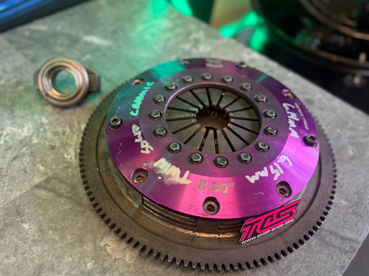 XClutch Twin Disc Clutch Kit 8in Solid Organic w/ Flywheel Subaru WRX 5 Speed