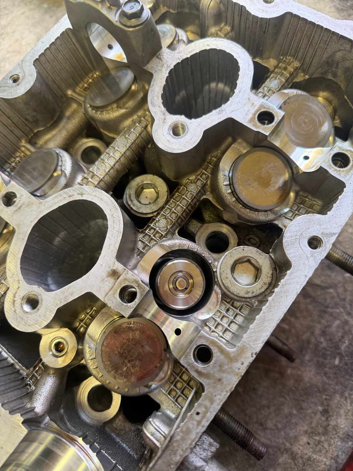 IAG built & cammed 08-21 Subaru STi cylinder heads 950 750 14 MM drilled GSC built & CNC ported