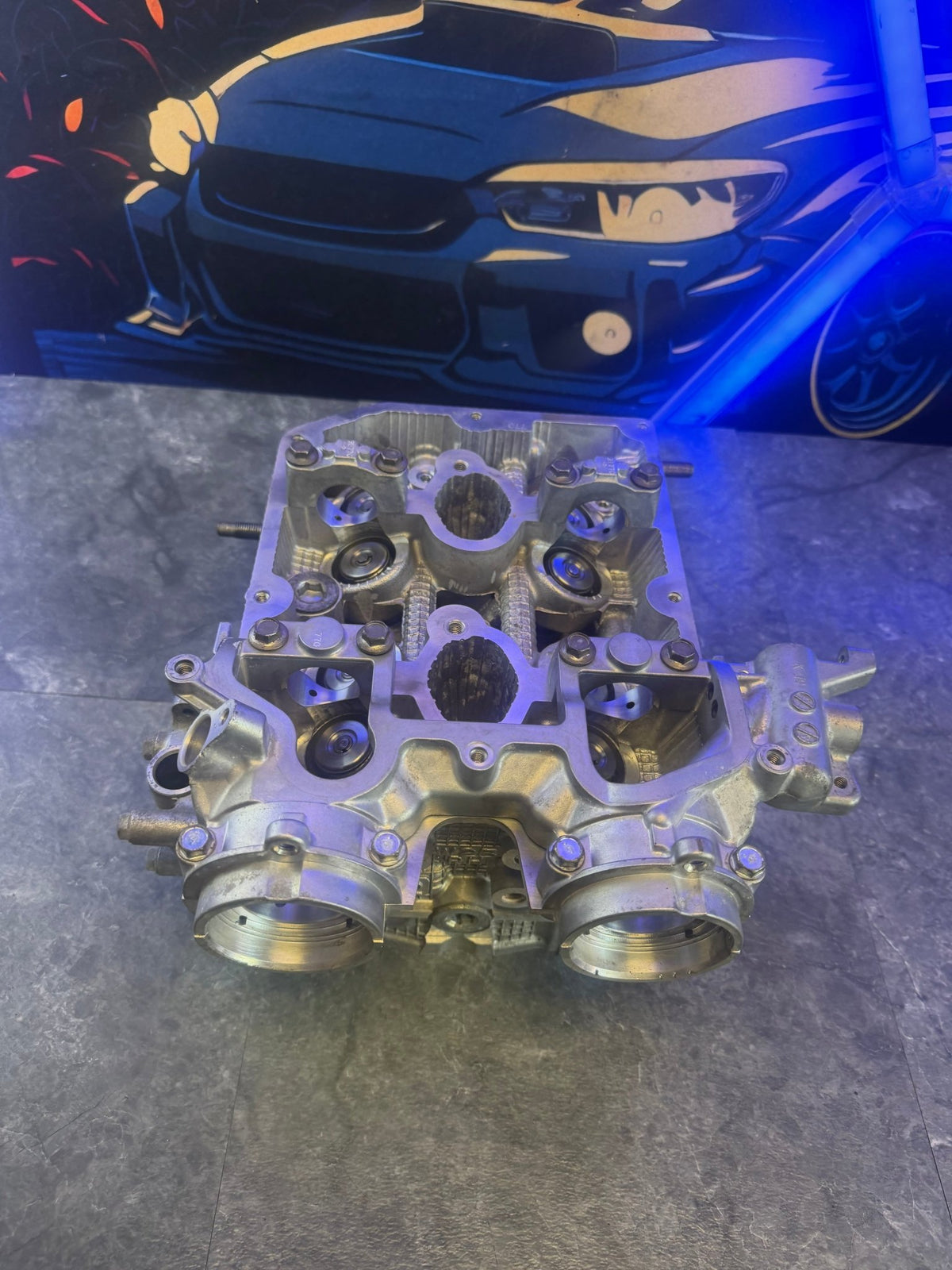 IAG built & cammed 08-21 Subaru STi cylinder heads 950 750 14 MM drilled GSC built & CNC ported