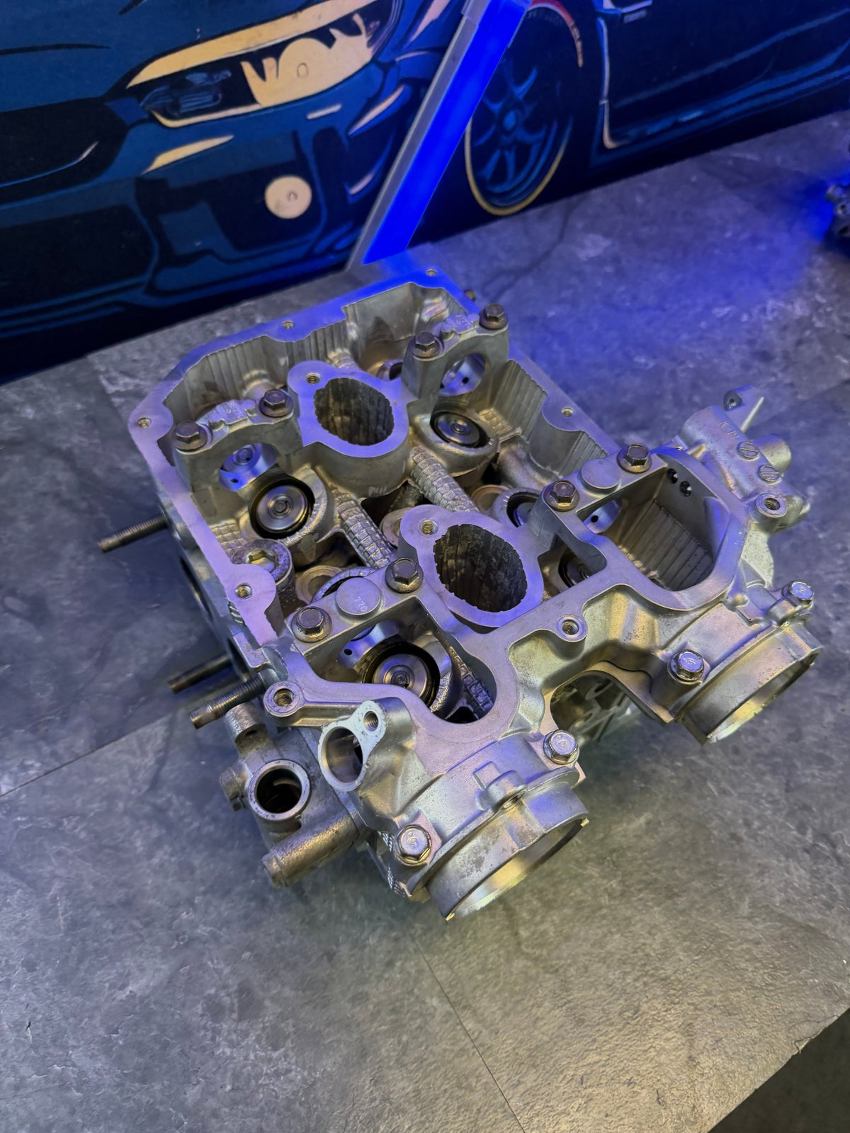 IAG built & cammed 08-21 Subaru STi cylinder heads 950 750 14 MM drilled GSC built & CNC ported
