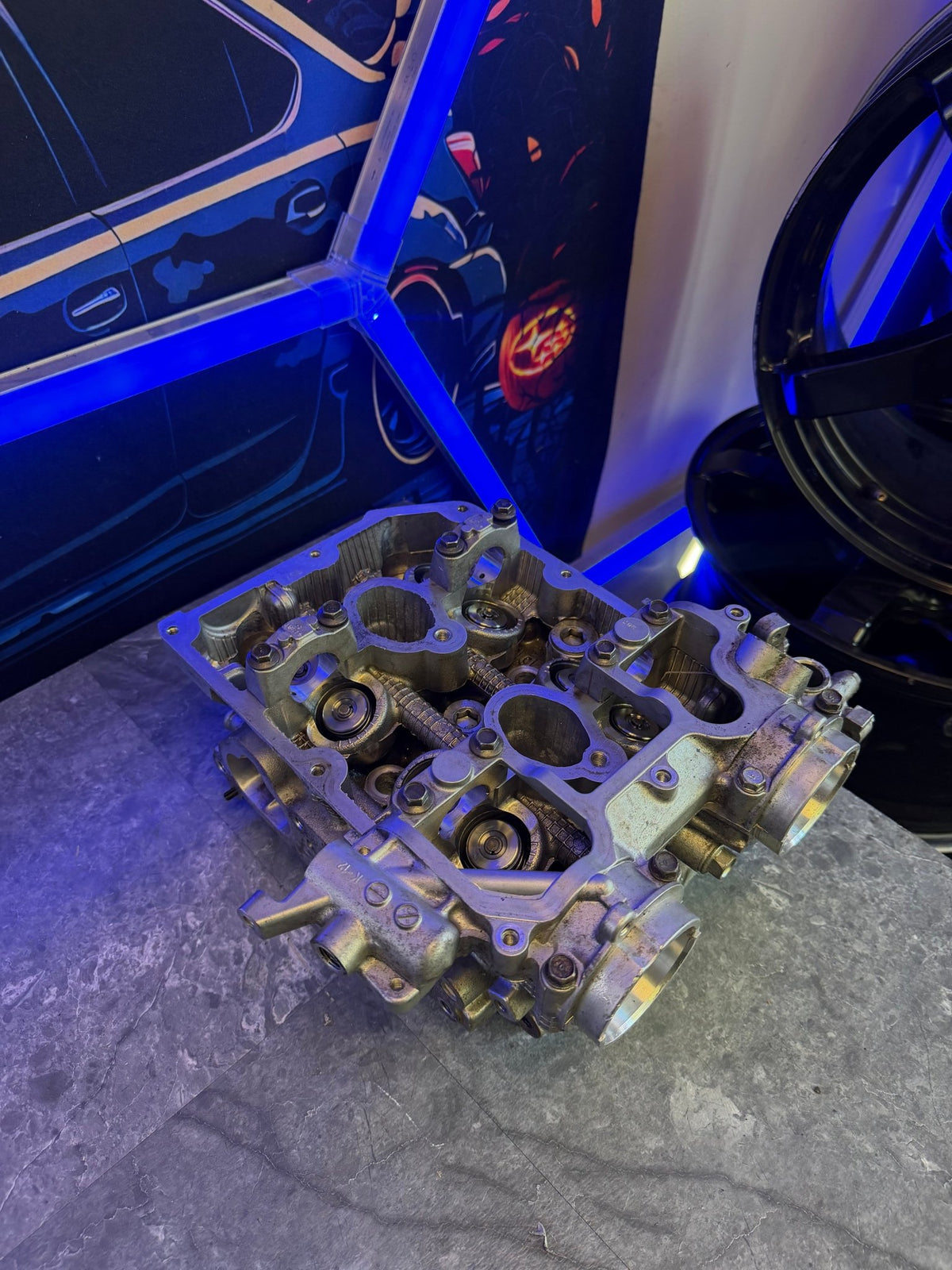 IAG built & cammed 08-21 Subaru STi cylinder heads 950 750 14 MM drilled GSC built & CNC ported