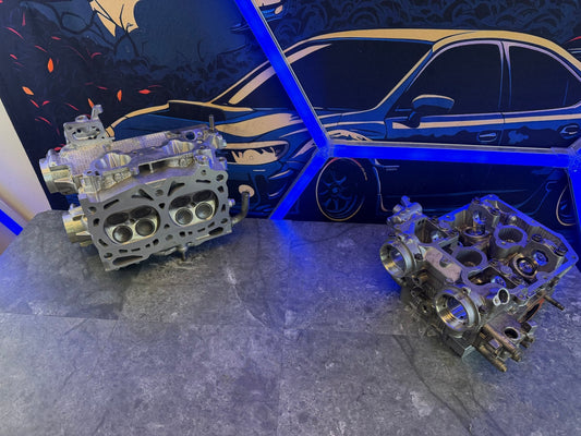 IAG built & cammed 08-21 Subaru STi cylinder heads 950 750 14 MM drilled GSC built & CNC ported