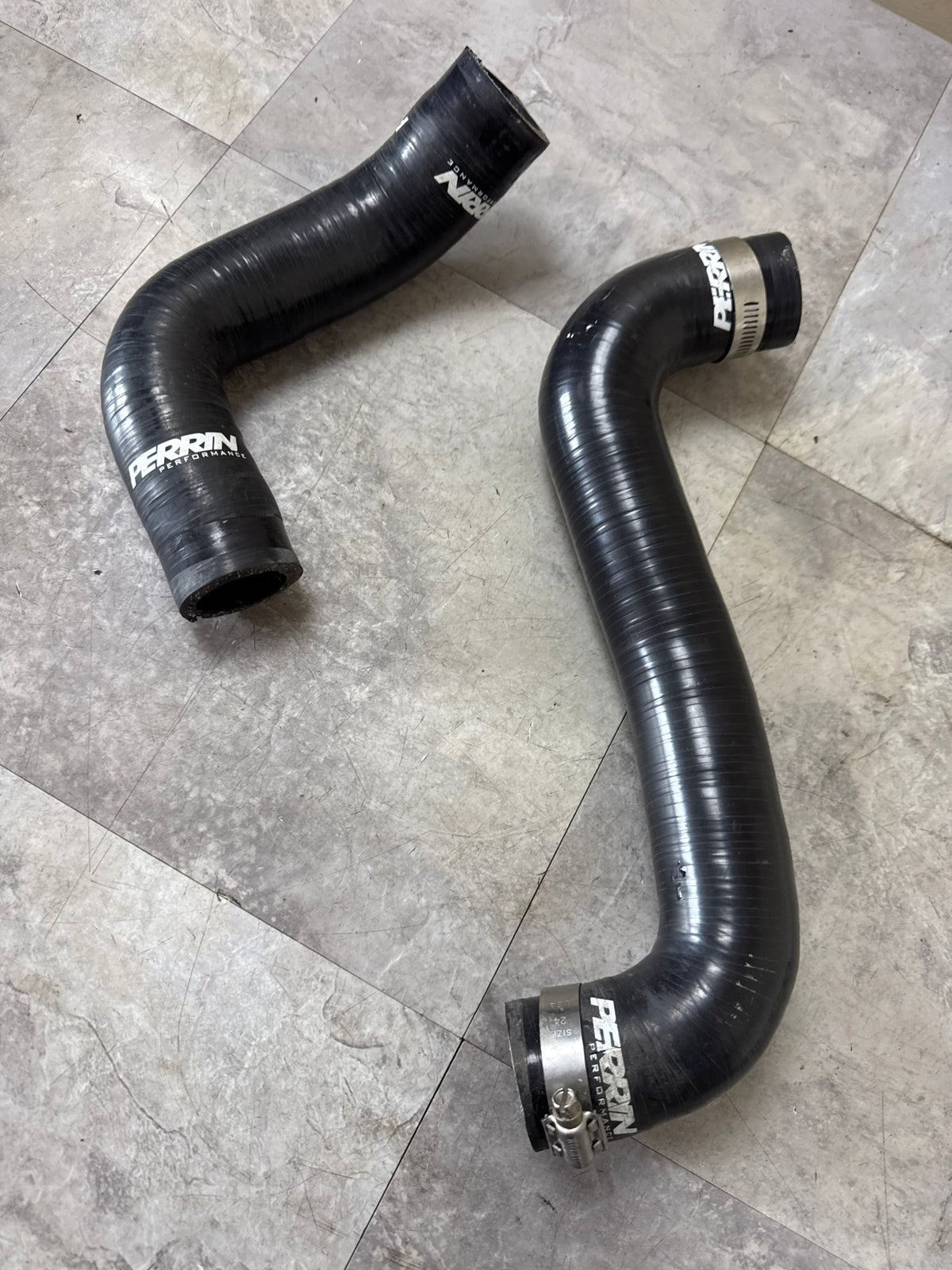 2008-2014 Subaru WRX STi Perrin Black Silicone Radiator Hose Set