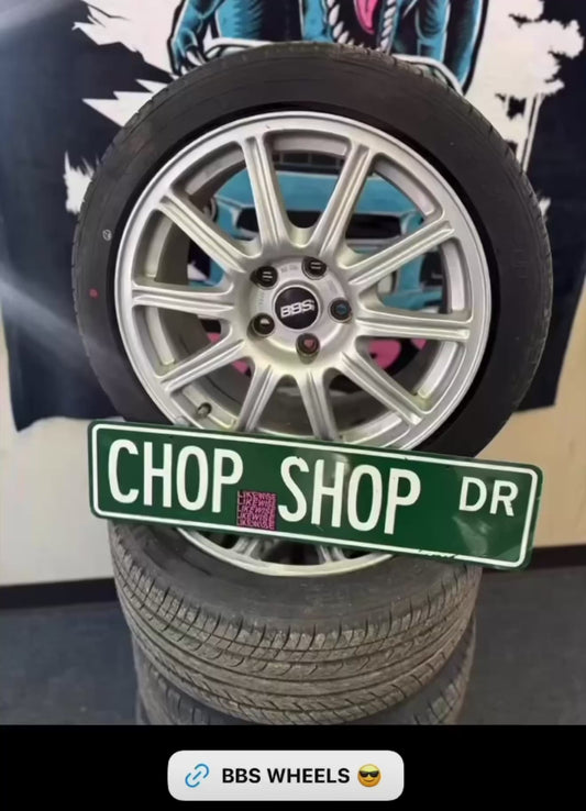 OEM BBS Subaru STi wheels forged 5x114 2005-2007 clear brembos w/ tires & center caps