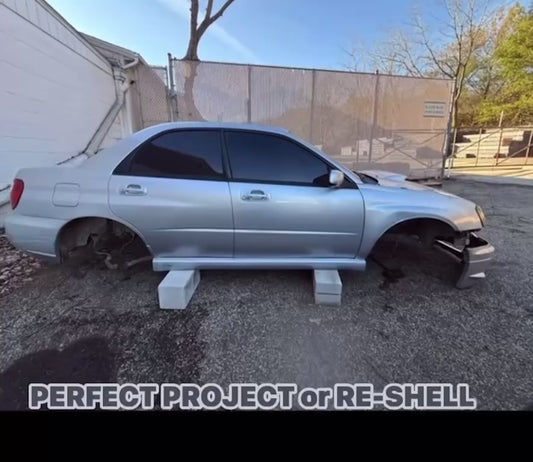 2005 Subaru wrx Sedan PSM platinum silver metallic chassis car shell project