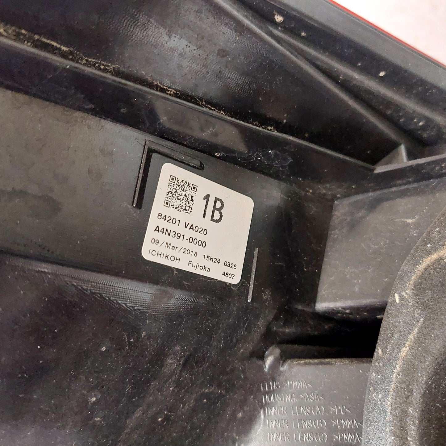 OEM 2015-2021 Subaru WRX STi RH Pass Side Tail Light 84201VA020