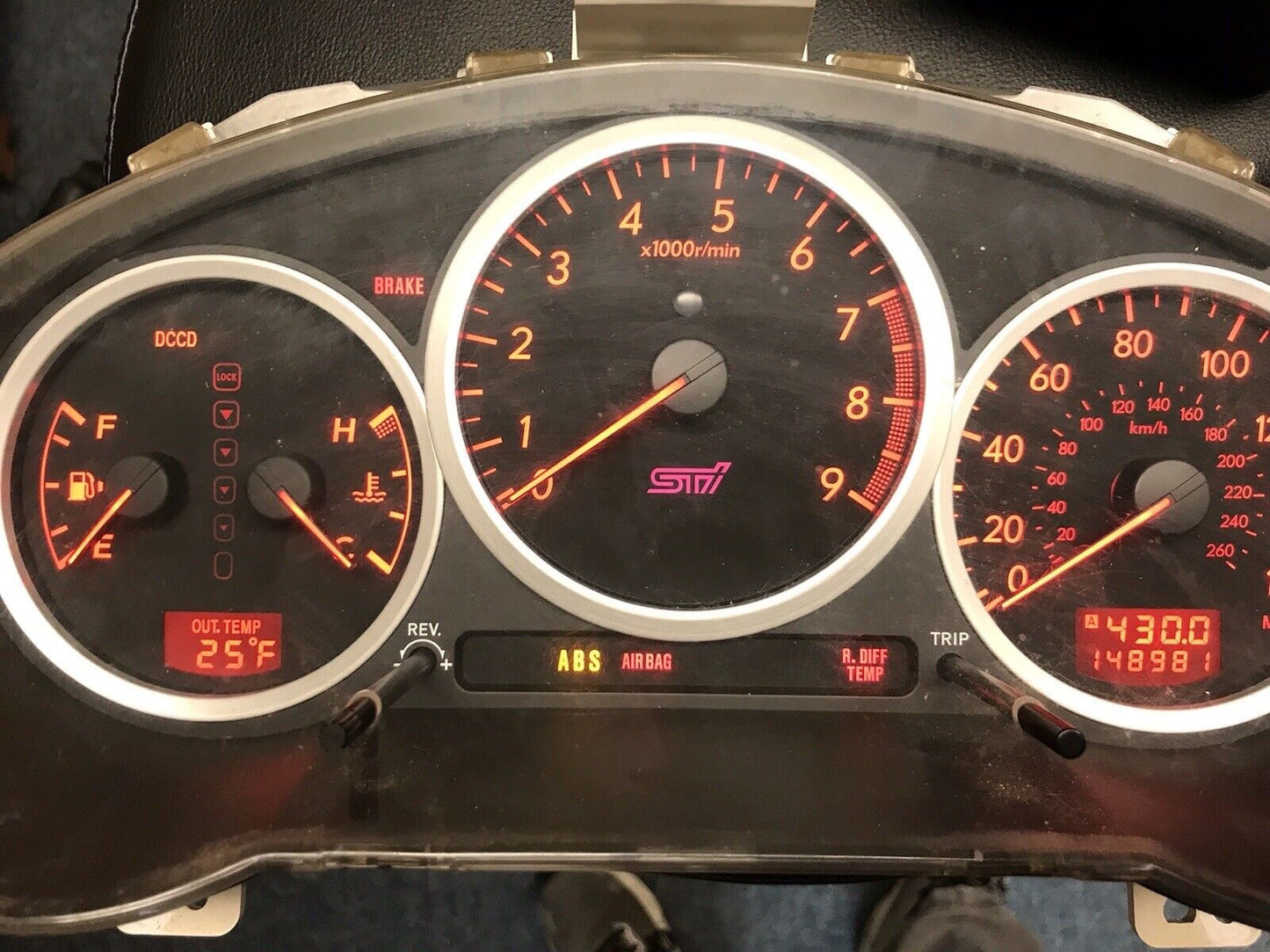 OEM 2007 Subaru Impreza WRX STi Instrument Cluster 148 k Miles 85000FE110